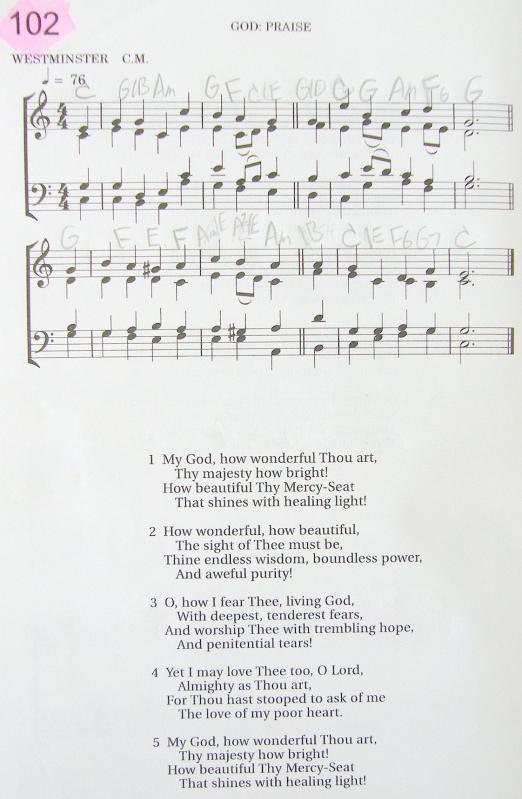 My 2002 Christadelphian Green Hymn Book with Guitar Chords